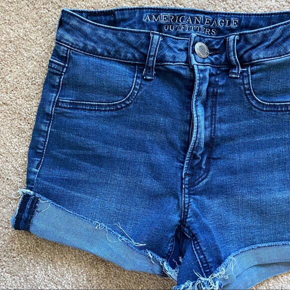 American Eagle Outfitters Sky Rise Shortie Short Size 2 - Picture 3 of 9